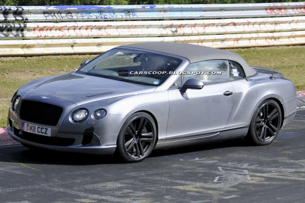 Bentley тестирует новый кабриолет Continental GTC