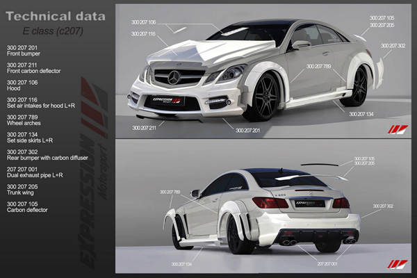 Mercedes-Benz E-Class Coupe от Expression Motorsport