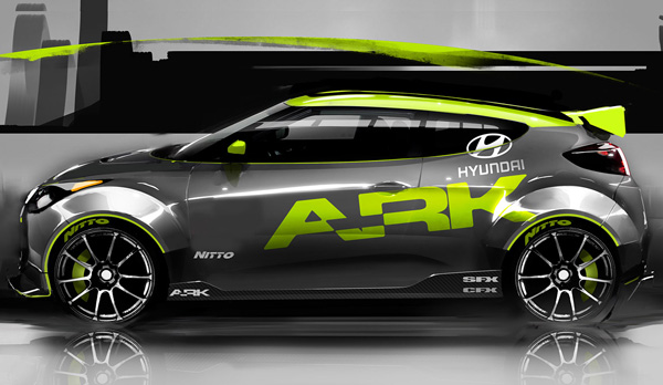 Hyundai Veloster 2012 в тюнинге ARK Performance