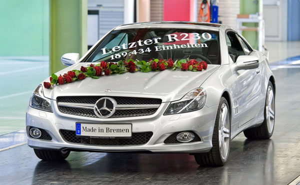 Производство Mercedes SL в кузове R230 остановлено