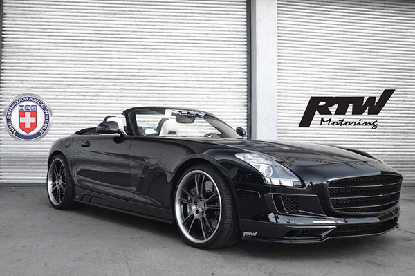 Mansory Mercedes SLS AMG Roadster с дисками HRE