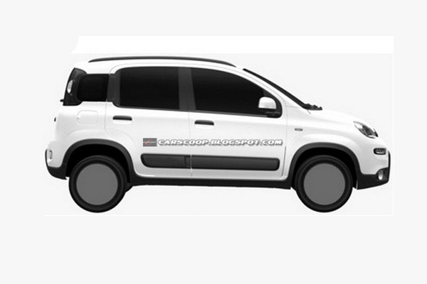 Новые изображения кроссовера Fiat Panda