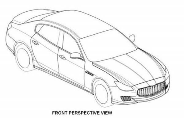 Появились чертежи нового Maserati Quattroporte