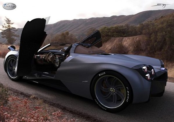 Концептуальные фото родстера Pagani Huayra