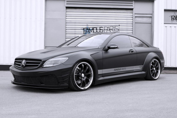 Mercedes CL500 Black Matte от Famous Parts