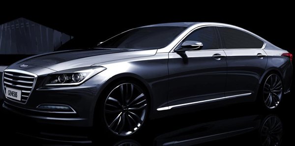 Hyundai рассекретил внешность седана Genesis 2014