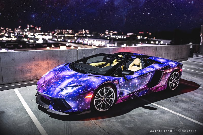 «Космический» Lamborghini Aventador Roadster от DXSC