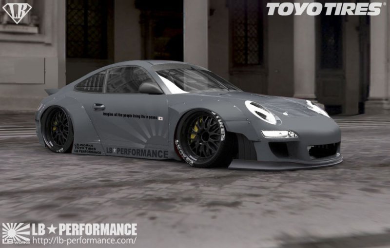 Liberty Walk работает над программой доводки Porsche 911 (997)