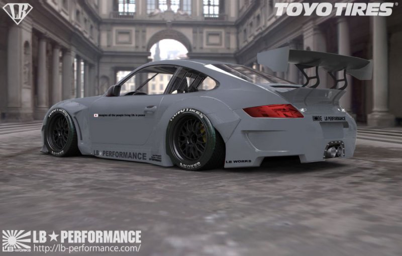 Liberty Walk работает над программой доводки Porsche 911 (997)