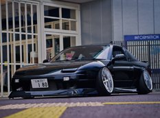 Nissan 180SX в уникальном уличном тюнинге