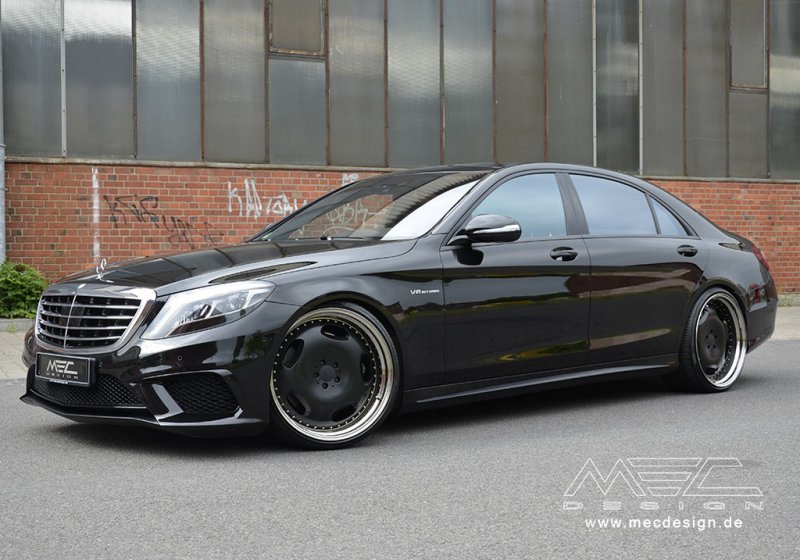 Mercedes S63 AMG на ретро дисках от MEC Design