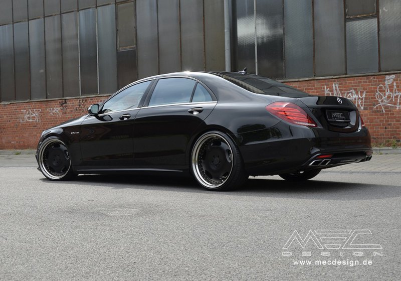 Mercedes S63 AMG на ретро дисках от MEC Design