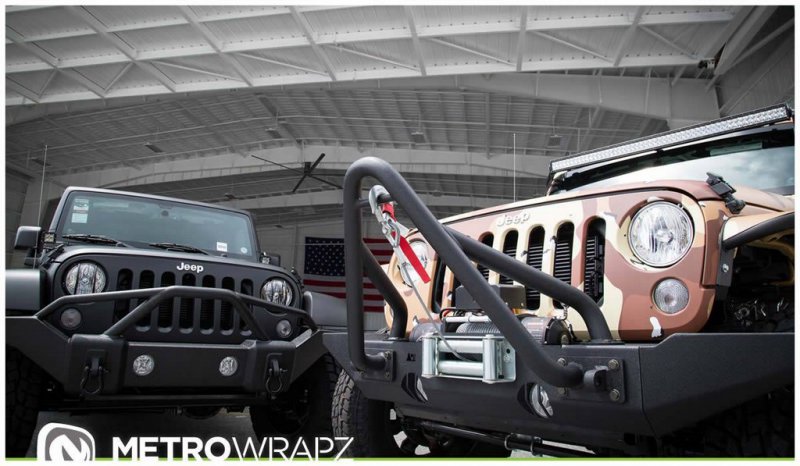 Трио уникальных внедорожников Jeep Wrangler от Metro Wrapz