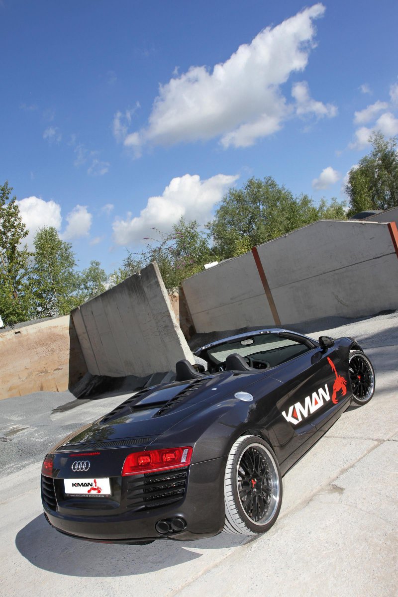 K.MAN оборудовал Audi R8 V8 двойным турбонаддувом 