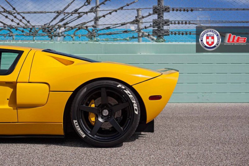 Турбирированный Ford GT Heffner на дисках HRE Wheels