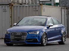 Заниженный Audi S3 Sedan на 20-дюймовых дисках Vossen Wheels