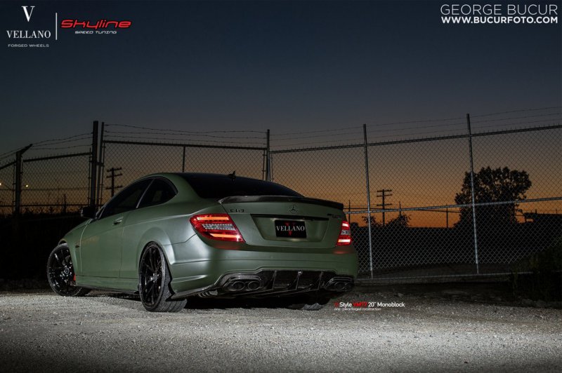 Mercedes C63 AMG Coupe от Skyline Speed Tuning и Vellano Wheels