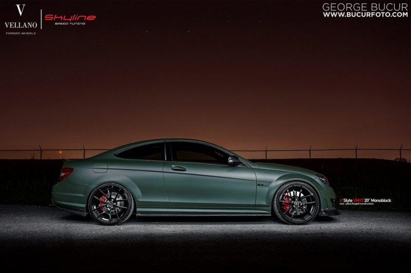 Mercedes C63 AMG Coupe от Skyline Speed Tuning и Vellano Wheels