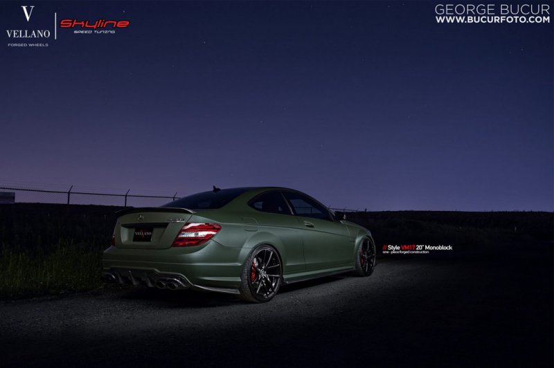 Mercedes C63 AMG Coupe от Skyline Speed Tuning и Vellano Wheels