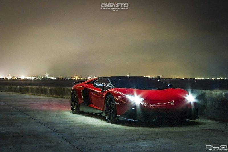 Lamborghini Aventador Red Bull от PUR Wheels