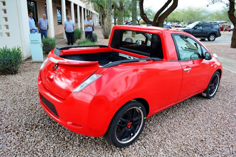 На базе электрокара Nissan Leaf построили компактный пикап Sparky