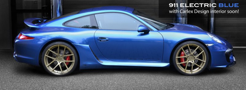 Porsche 911 (991) Electric Blue от Carlex Design