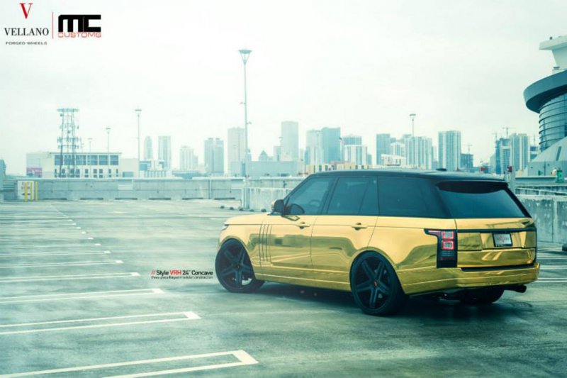 Золотой Range Rover от MC Customs