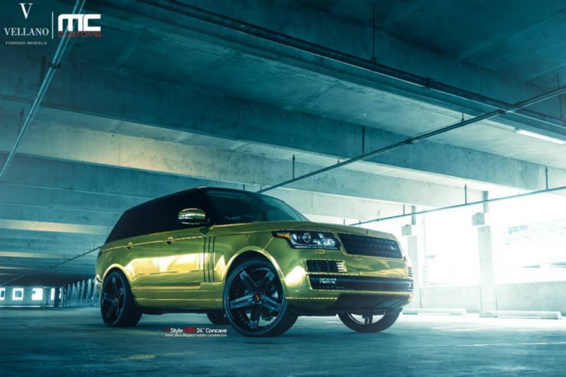 Золотой Range Rover от MC Customs