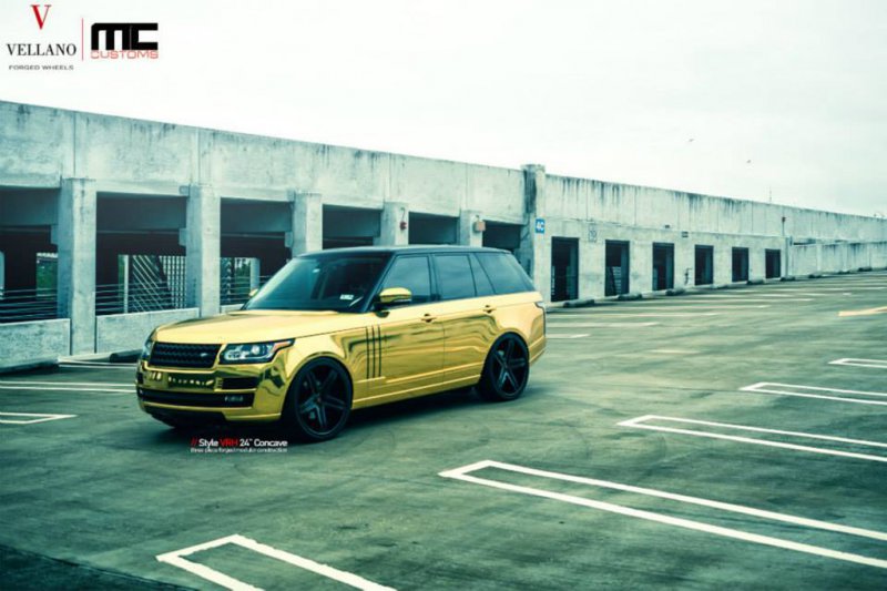 Золотой Range Rover от MC Customs