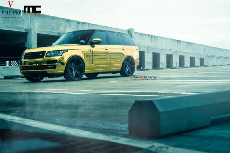 Золотой Range Rover от MC Customs