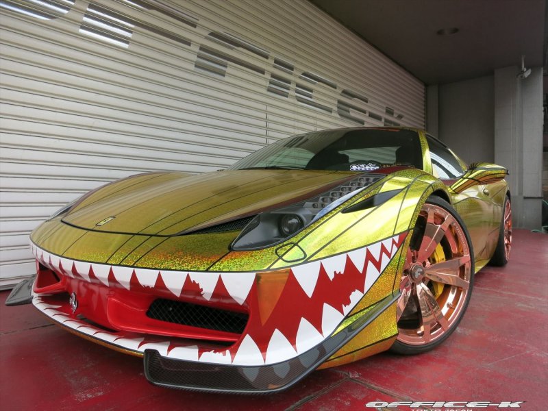 Ferrari 458 Italia Spider Golden Shark от Office-K