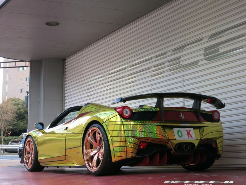 Ferrari 458 Italia Spider Golden Shark от Office-K