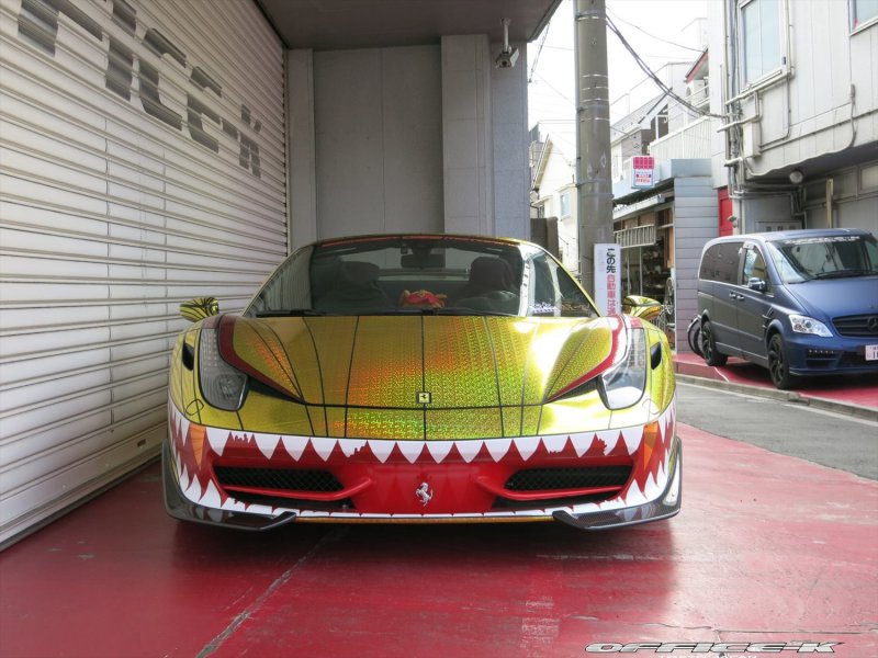 Ferrari 458 Italia Spider Golden Shark от Office-K