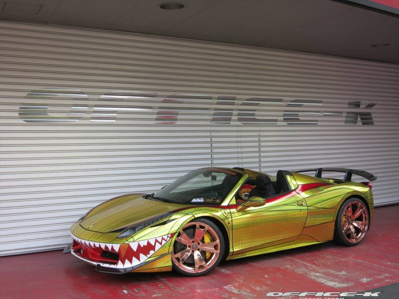 Ferrari 458 Italia Spider Golden Shark от Office-K