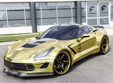 «Золотой» Chevrolet Corvette Stingray от Forgiato