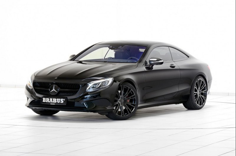 Черный матовый Mercedes S500 Coupe 4MATIC от Brabus