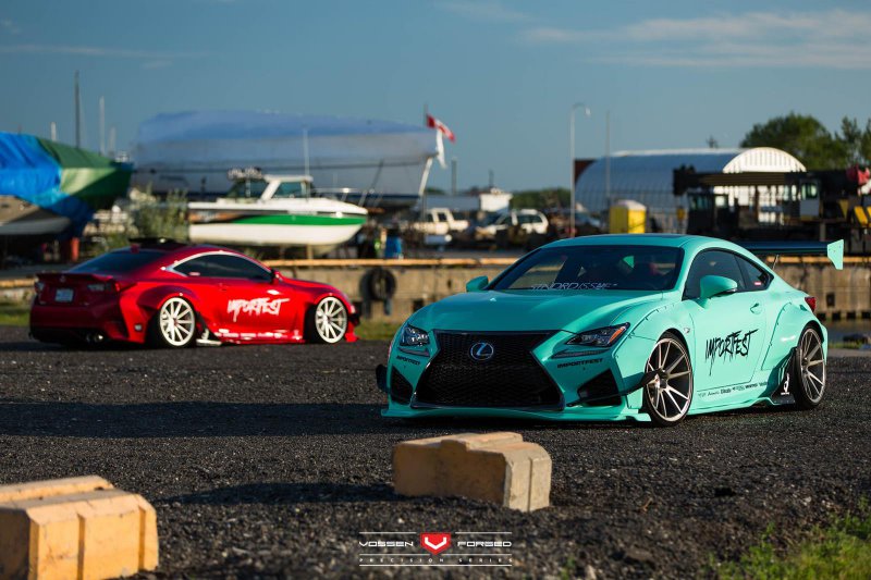 Lexus RC F в обвесах от Rocket Bunny