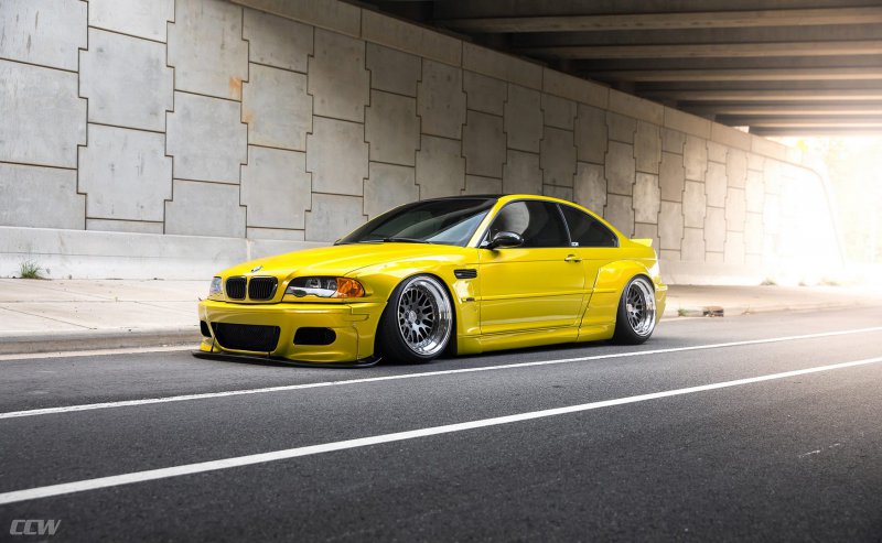 Заряженная версия BMW M3 E46 в обвесе от Rocketbunny