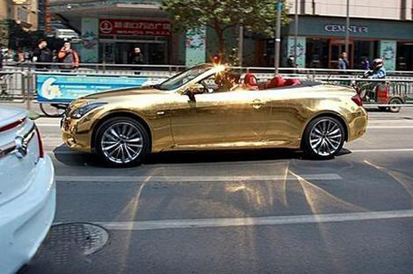 Китайцы "позолотили" Infiniti G37 Convertible