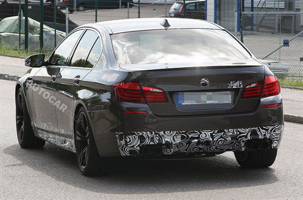 BMW M5 2012 - новые шпионские фото