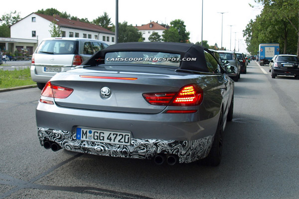 BMW M6 Convertible 2012 - шпионские фото