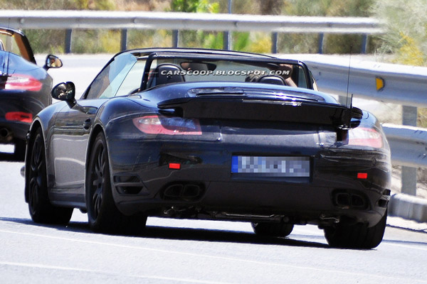 Porsche 911 Turbo S Convertible - шпионские фото