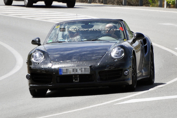 Porsche 911 Turbo S Convertible - шпионские фото