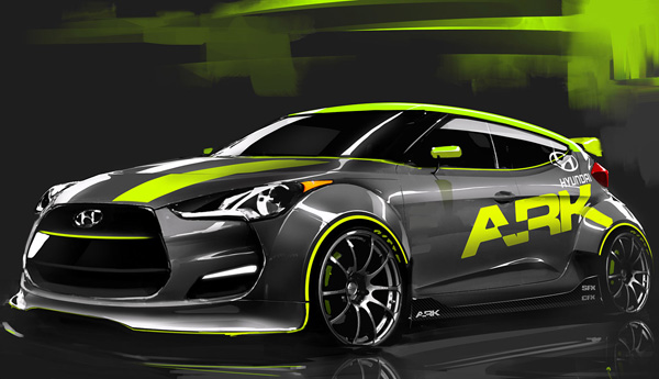 Hyundai Veloster 2012 в тюнинге ARK Performance