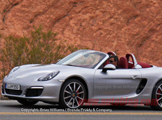 Новый Porsche Boxster S под прицелом папарацци