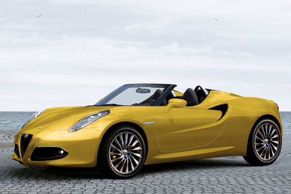 Alfa Romeo 4C Spider в представлении художников