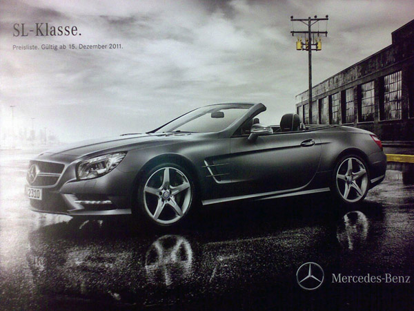 Опубликованы сканы брошюры Mercedes SL 2013