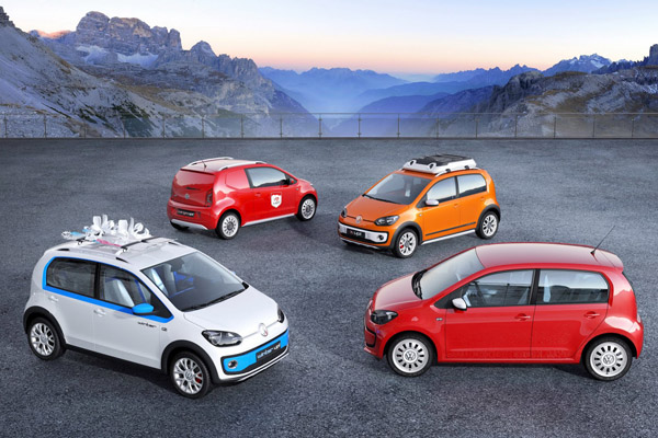 Четыре концепта Volkswagen Up! готовы для Женевы