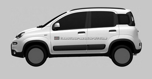 Новые изображения кроссовера Fiat Panda