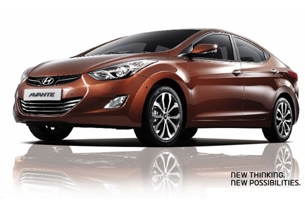 Hyundai слегка обновил Avante (Elantra) на 2013 год 